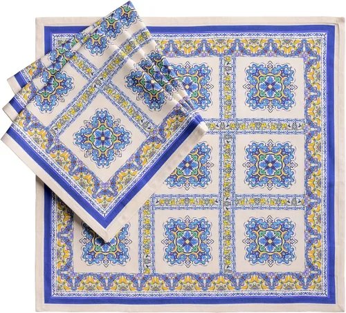 Vista 35 de Maison d' Hermine Juego de 4 servilletas de tela 100% algodón, suaves y duraderas, servilletas cuadradas reutilizables para uso diario, lavables