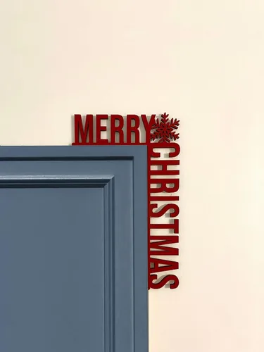 Vista 3 de Letrero de esquina de puerta de Navidad, decoración de esquina de puerta de Navidad, decoración de árbol de Navidad, decoración de Navidad