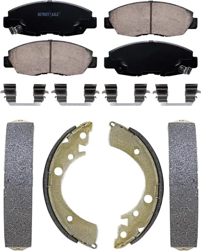 Vista 61 de Detroit Axle - Pastillas de Freno Delantero Izquierdo Reemplazo de Pinza de Disco para Dodge Ram 1500 Dakota Mitsubishi Raider - Juego de 3 piezas