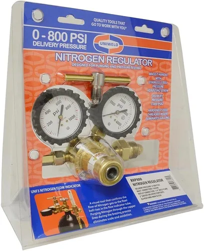 Vista 4 de Uniweld Regulador de nitrógeno RHP800 con presión de entrega de 0-800 psi, 2