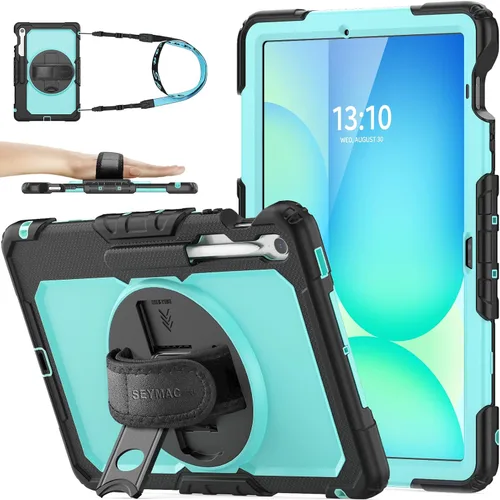 Vista 10 de SEYMAC stock Funda para Samsung Galaxy Tab S10 Lite / S10 FE / S9 FE 5G / S9 Funda para Tableta 10.9''/ 11'' Protectora con Protector de Pantalla