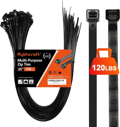 Vista 19 de Rythcraft Bridas para cables de 12 pulgadas, resistentes, dientes