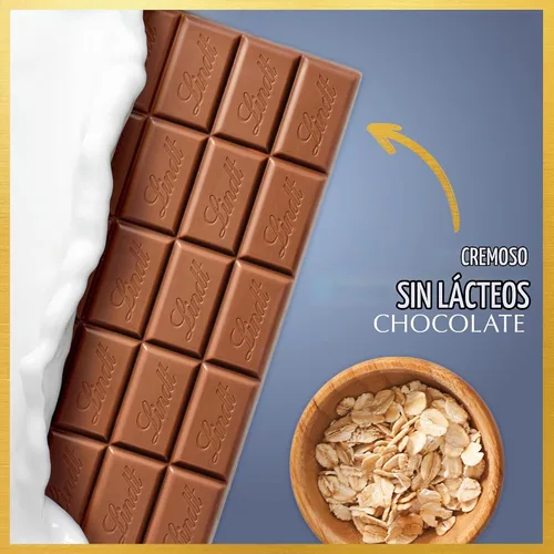 Vista 5 de Lindt - Barra de caramelo de chocolate con avena sin lácteos de receta clásica, paquete de 10, 3.5 onzas.
