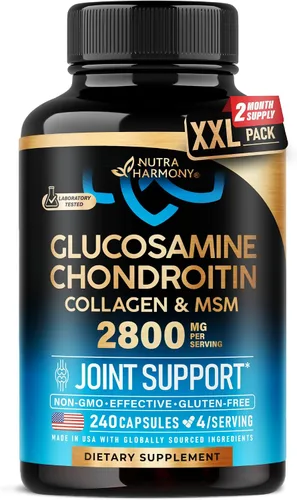 Vista 11 de Glucosamina condroitina MSM Colágeno HSA Suplemento de apoyo articular 2800 mg Fabricado en Estados Unidos Artículos de productos aprobados