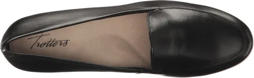 Vista 2 de Trotters Monarch mocasín sin cordones para mujer, negro