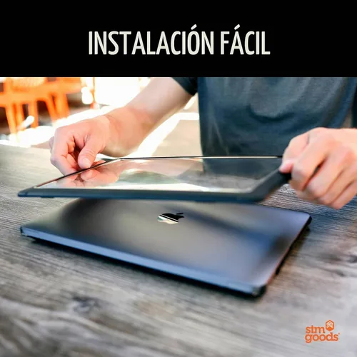 Vista 4 de STM Dux - Funda protectora para MacBook Air (13 pulgadas), M5, M4, M3, M2, PC transparente, parachoques de TPU elevados resistentes con patas