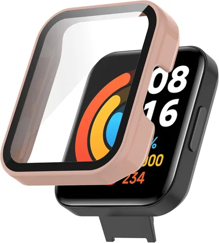 Vista 9 de [Paquete de 6] Funda Senter con protector de pantalla de vidrio templado integrado para reloj inteligente Redmi Watch 2 Lite, funda rígida