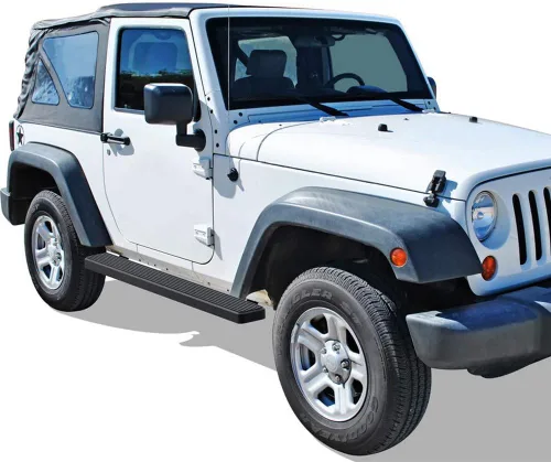 Vista 6 de iBoard estribos para Jeep Wrangler Sport Utility 2007-2017, 2 puertas, Negro