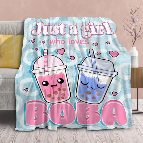 Vista 8 de Manta de Axolotl de regalo para niñas y mujeres, manta ligera con la frase "Just A Girl Who Loves Axolotls" de felpa con bonitos animales y peces