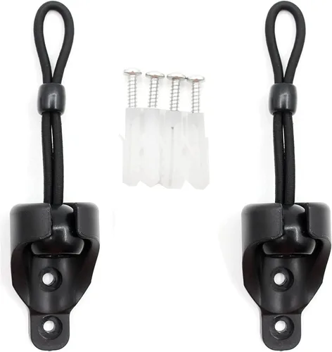 Vista 4 de Kit de bungee para persianas enrollables, para interiores y exteriores (negro)