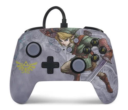 Vista 10 de PowerA Enhanced Nintendo Switch and Switch 2 Wired Controller - Legend of Zelda Battle Ready Link, Officially licensed