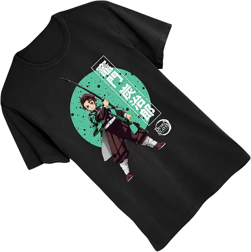 Vista 3 de Demon Slayer Camiseta de anime para hombre Kimetsu No Yaiba - Camiseta Tanjiro Kamado