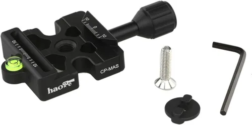 Vista 14 de Haoge CP-MA90 Adaptador de abrazadera QR de placa de liberación rápida para cabezal de video líquido Manfrotto para trípode seleccionado a