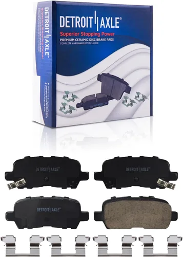 Vista 33 de Detroit Axle - Pastillas de freno para Avalanche Express Suburban Savana Yukon XL 1500 Chevy Tahoe GMC Cadillac Escalade, Pastillas de freno