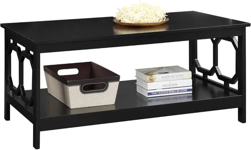 Vista 4 de Convenience Concepts Omega Mesa auxiliar color negro., Madera, Negro