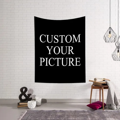 Vista 12 de Canessioa Tapiz personalizado para cargar imágenes personalizadas, tapiz personalizado, pancarta, logotipo, diseño de texto, tapiz para colgar