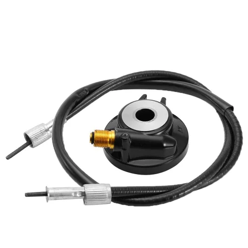 Vista 9 de Engranaje de transmisión del velocímetro de 0.472 in con cable de 39.4 pulgadas, kit de línea de engranajes de transmisión del velocímetro