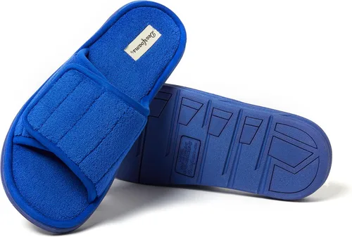 Vista 5 de Dearfoams Pantuflas de rizo de espuma viscoelástica ajustables para hombre y exterior