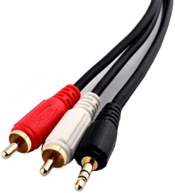 Vista 2 de Cable adaptador de audio RCA de 0.138 in a 2 para barra de sonido Insignia NS-SB314 NS-SB316