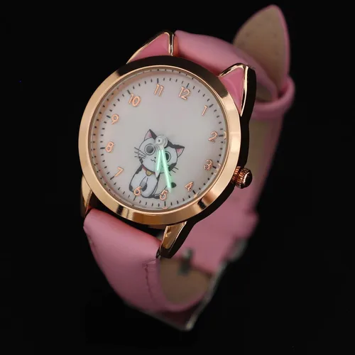 Vista 3 de TEHAUX Reloj de mujer, lindo reloj de pulsera con patrón de dibujos animados para mujer, Relojes de cuarzo