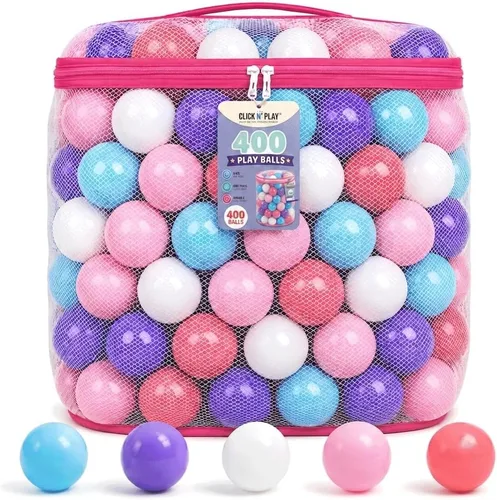 Vista 12 de Ball Pit Balls, Bright & Pastel Multicolor Plastic Balls For Kids Brillante