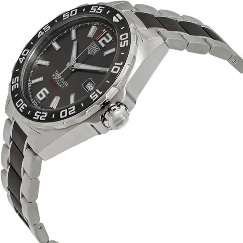 Vista 2 de Tag Heuer Reloj automático para hombre Fórmula 1 WAZ2011.BA0843, NegroPlata, Mecánico