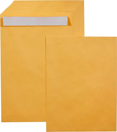 Vista 23 de Amazon Basics - Sobres para envíos de catálogo, cierre adhesivo, 6 x 9 pulgadas, marrón kraft, paquete de 500