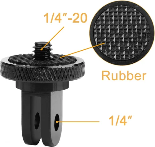 Vista 2 de ChromLives Soporte de trípode para cámara, adaptador de trípode de 1/4 de pulgada -20, trípode de montaje de conversión compatible con cámaras