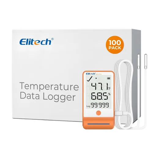 Vista 13 de Elitech ISO 17025 Certificado GSP-6 Bluetooth Data Logger Temperatura Humedad 100000 Readings, Shadow Data, Max Min Record, Auto PDF/CSV