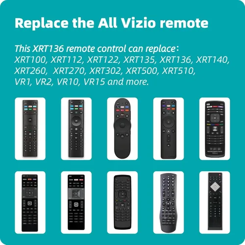 Vista 3 de ORQRQO XRT136 - Control remoto de repuesto para todos los controles remotos VIZIO Smart TV, para serie D, serie E, serie M, serie P, serie PX, serie