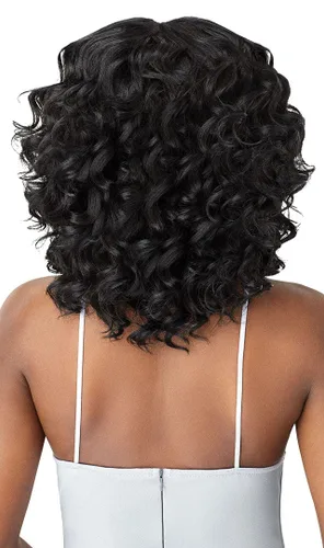 Vista 2 de Outre Mezcla de cabello humano púrpura paquete de 3 piezas Twist JADE SWIRL LARGO (1B)