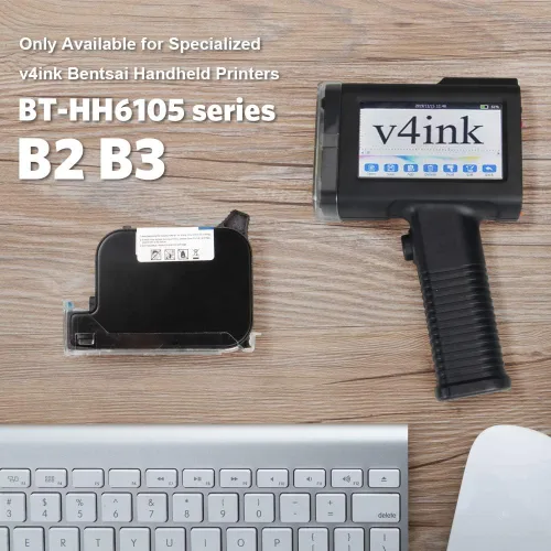 Vista 2 de v4ink Bentsai BT-2581P - Cartucho de tinta cian, 1.4 fl oz, repuesto de tinta de secado rápido para impresora de inyección de tinta portátil