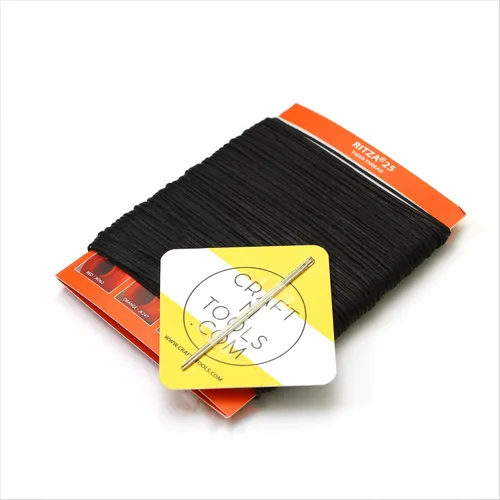 Vista 16 de Amber Glow RITZA 25 Tiger Thread for Leather Craft Hilo de tigre encerado Poliéster de 0.047 in