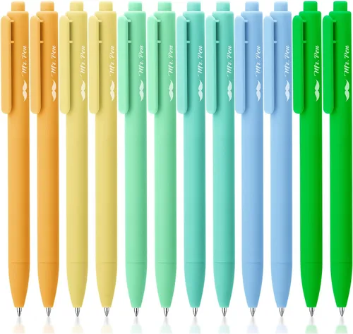 Vista 20 de Mr. Pen - Bolígrafos de gel retráctiles, paquete de 12, secado rápido, bolígrafos de gel de punta fina de 0.7mm, bolígrafos retráctiles, bolígrafos