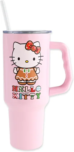 Vista 10 de Silver Buffalo Betty Boop Core - Vaso de acero inoxidable con tapa para pajilla, tapa, popote y asa, 40 onzas