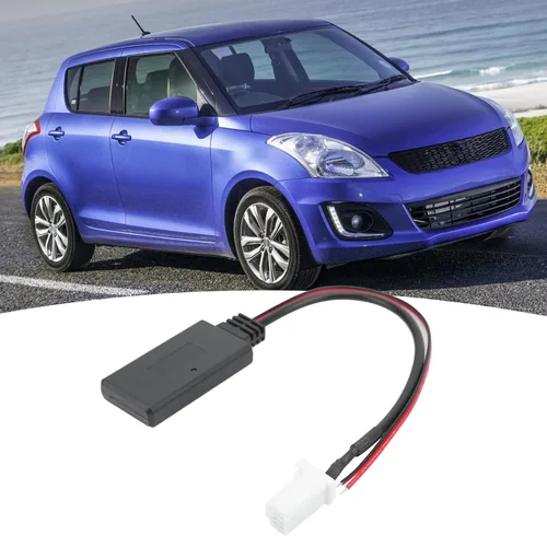 Vista 6 de Fydun Adaptador de cable auxiliar de audio para Swift Vitara Jimny 5.0 módulo de música MP3 AUX en adaptador de cable