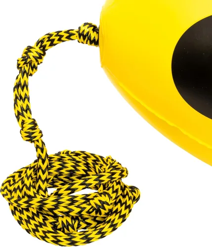 Vista 5 de Airhead ORB Buzz Double Towable Tube Ball for Rope Lift to Reduce Water Spry, 60 ft with 4,100 lb Break Strength