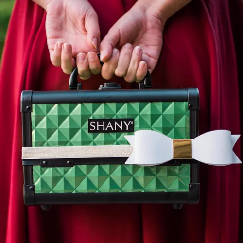 Vista 6 de SHANY Caja de maquillaje elegante, caja de cosméticos, estuche de maquillaje portátil, organizador de cosméticos de belleza, almacenamiento de joyas