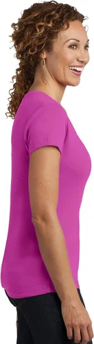 Vista 2 de District Made - Camiseta con cuello en V para mujer