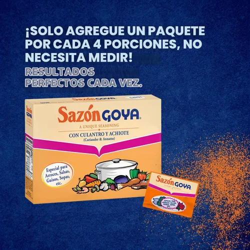 Vista 6 de Goya Foods Sazón Condimento con cilantro y Annatto, 1.41 onzas (paquete de 36)