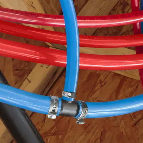 Vista 8 de SUPPLYGIANT Barra de tubo PEX-B de 1/2" x 4 pies, paquete de tubos Pex rojos y azules para tubería de agua potable, plomería de agua caliente