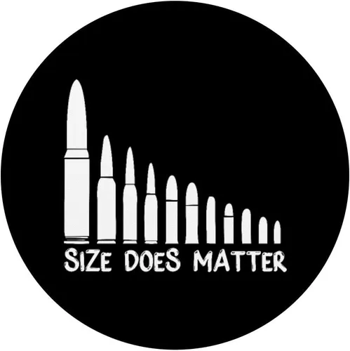 Vista 3 de El tamaño Does Matter Funny Gun Ammo Bullet Size Matters PopSockets PopGrip: agarre intercambiable para teléfonos y tabletas