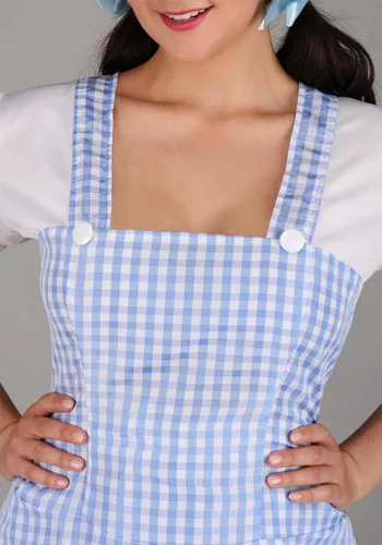 Vista 4 de DreamgirlVestido azul guinga para mujer