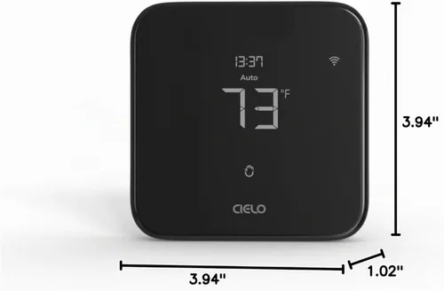 Vista 8 de Breez Max - Termostato inteligente WiFi para mini-Split, ventana, CA portátil (negro) AHR Product of the Year Smart AC Controller AI-Based