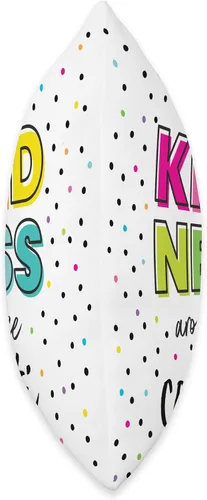 Vista 2 de Carson Dellosa Education Happy Place Kindness Around Like - Almohada de confeti, 16 x 16 pulgadas, multicolor