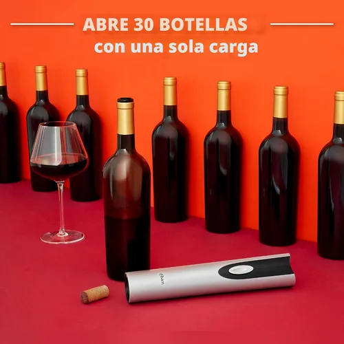 Vista 5 de Abridor eléctrico para botellas de vino de Oster, Plateado