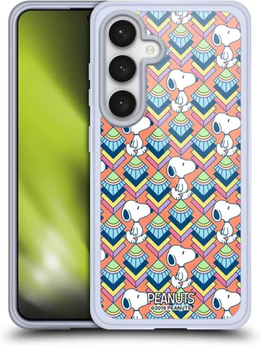 Vista 266 de Head Case Designs Snoopy Deco Dreams - Funda de gel con licencia oficial de Peanuts Blue Pattern [protección de grado militar] compatible con Google