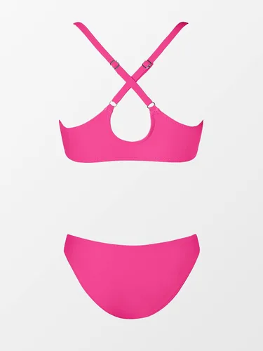 Vista 122 de CUPSHE - Conjunto de bikini de dos piezas para mujer, estampado floral y detalle de nudo de conejo