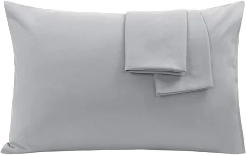 Vista 15 de PiccoCasa Paquete de 2 fundas de almohada de microfibra cepillada de lujo de 1800 hilos, fundas de almohada suaves para almohada estándar