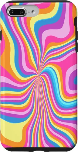 Vista 9 de Funda psicodélica psicodélica para iPhone 15 Groovy Liquid Swirl Retro de los años 70 y 80